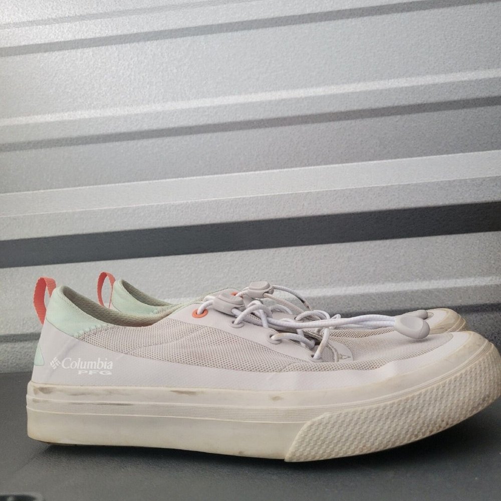 Columbia Bonehead PFG Boat Shoes Grey Blue Women's Size 8